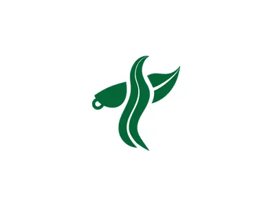 Leaf Green Bird Tea bird brand branding communication agency cup green leaf leafs logo design logo designer pavel surovy star symbol