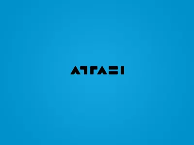 attasi logotype experiment black blue geometry logotype