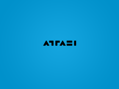 attasi logotype experiment black blue geometry logotype