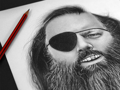 Slick Rick Rubin drawing george nova graphite illustration paper pencil sketch slick rick rubin