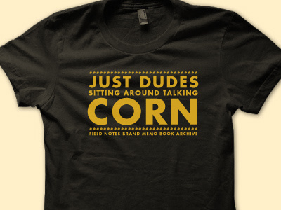 ...talking corn field notes futura shirt