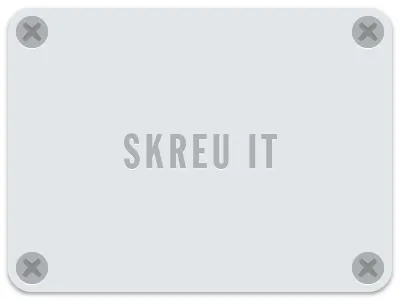 Skreu It illustration skeuomorphism ui