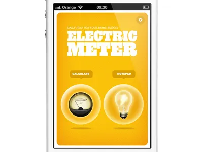 Electric app - concept app applications ios iphone