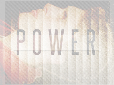 Power design graphic design typography