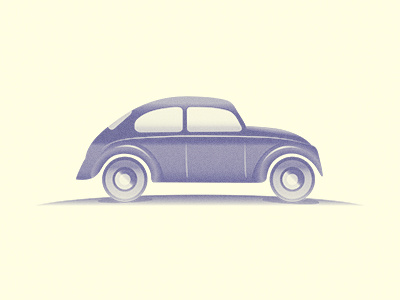 The Scarab car duocolor old vintage