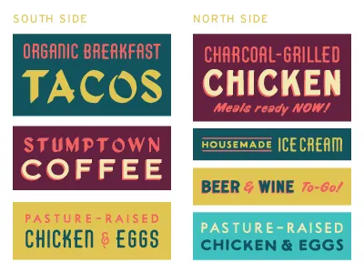 New Fresa's Signage signage typography