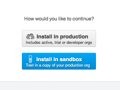 Flow - Install Choice appstore flow install