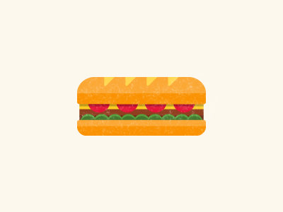 Sandwich badge food icon illustration sandwich vector