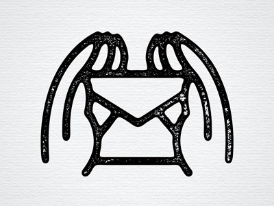 Handle With Care beeteeth handle with care hands icon stamp