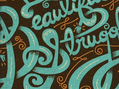 Lettering lettering script type