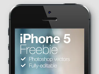 iPhone 5 Freebie free freebie iphone 5 psd vector