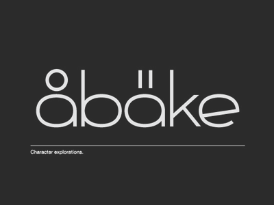 åbäke exploration typeface