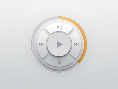 Music Player Widget buttons music player ui user interface widget