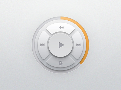 Music Player Widget buttons music player ui user interface widget