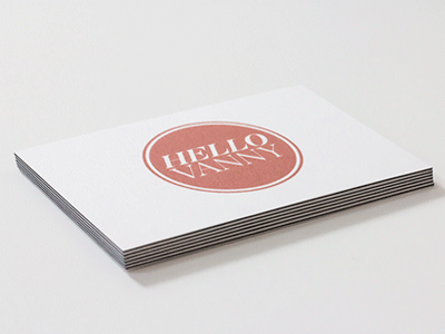 Hello Vanny Business Cards business cards logo print