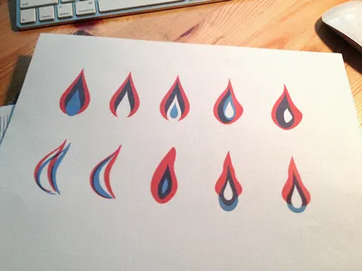 Flame flame identity logo mark
