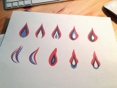 Flame flame identity logo mark