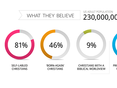 Mini Infographic beliefs chart data data visualization donut graph info info graphic information pie visual data