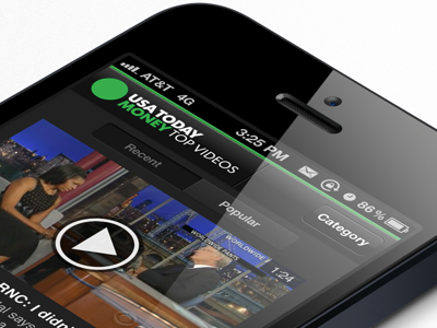 Redesign iPhone 5 App 5 app awesome concept design iphone iphone 5 menu mobile ui ux videos