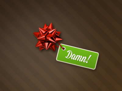 Ribbon christmas holidays present ribbon tag