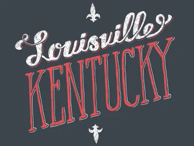 Louisville Kentucky design kentucky louisville script type typography