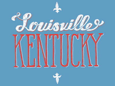 Louisville KY design kentucky louisville script type typography