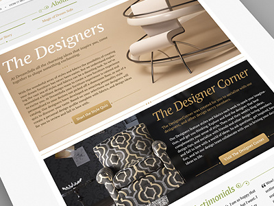 WIP - furniture website design development furniture webshocker website