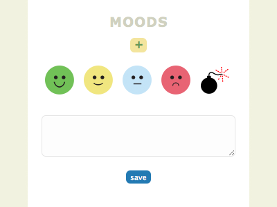 moods bomb cheerful css happy meh sad ui