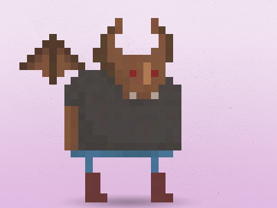 Bat Character 8 bit bat character design video game