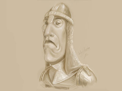 Knight doodle illustration knight medieval painter sketch speed painting