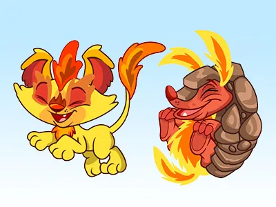 Happy Monsters Dribb character design