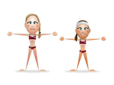 SupaStars Walsh and May avatar kerry walsh misty may olympics supastar volleyball