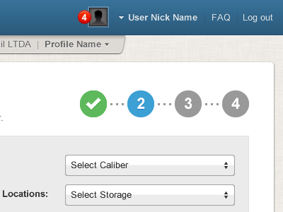 Simple Wizard Marks ui ux wizard