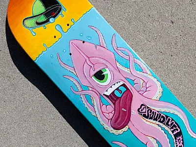 Squid Life Final 2012 bello bordo bordo bello deck hat life pink skateboard sleeve squid squid life sun set sunset tat tattoo