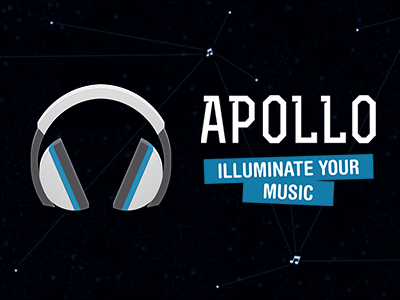 Apollo Icon and Logo aj aj lopez android apollo banner bean constellation cream cyanogenmod design headphone holo ice icon ics jelly logo lopez music play store player sandwich space stars