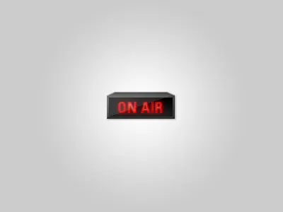 On Air icon live livestream on air