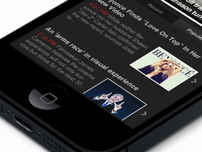 iPhone 5 Concept Redesign (Bottom) 5 app article concept design hi iphone menu mobile redesign res today ui usa ux view