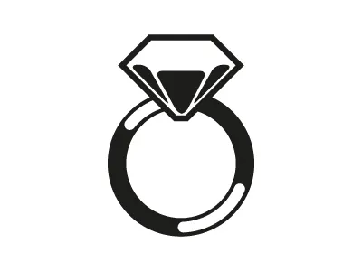 Diamond Ring Icon diamond ring icon
