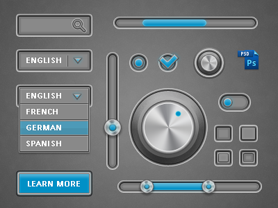 Simple gray ui free grey layer layer styles metal psd simple styles ui