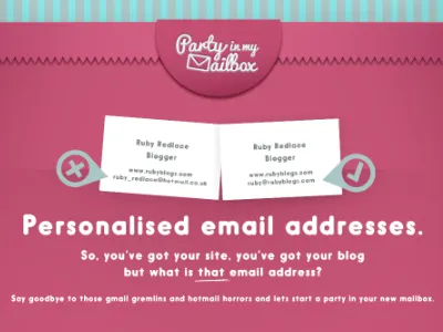 Partyinmymailbox.com WIP bubble type girls identity interface design pink scrolling site sitedesign webdesign