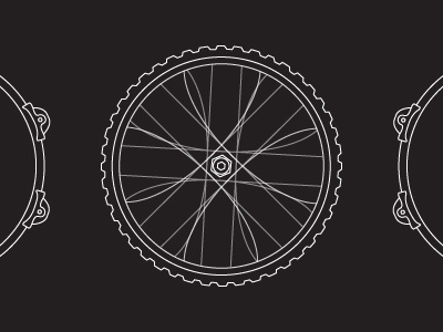 Bike-a bike hexagon illustration linear tire vector