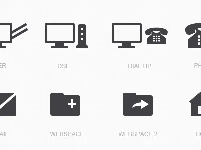 TFN icons - first draft icons internet