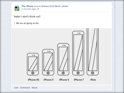 the Future apple facebook illustration iphone iphone5 ipole too long