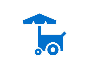 What AM I working on? cart icon illustration pictogram