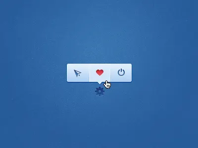 Tooltip blue glyphs hover icons tooltip ui