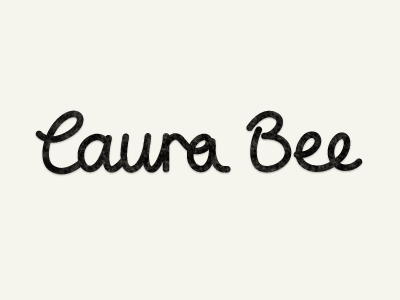 Laura Bee Logo bee business card identity lettering logo type