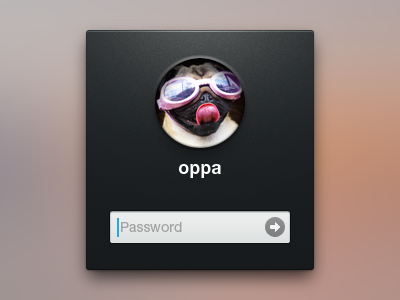 Login Style fun input box interface login pug ui