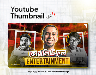 Entertainment Thumbnail Design design graphic social media thumbnail video youtube