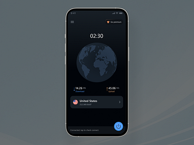 VPN App graphic design ui vpn