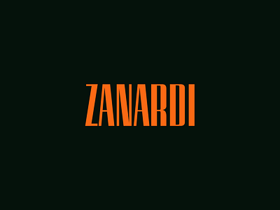 zanardi logotype branding condensed type italian type logotype typography